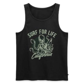 Surfen - Männer Premium Bio Tank Top - Schwarz - Vorne - Michal (187cm)