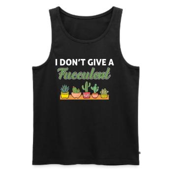 Ich Gebe Keinen Sukkulenten Gärtner Pflanze - Männer Premium Bio Tank Top - Schwarz - Vorne - Michal (187cm)