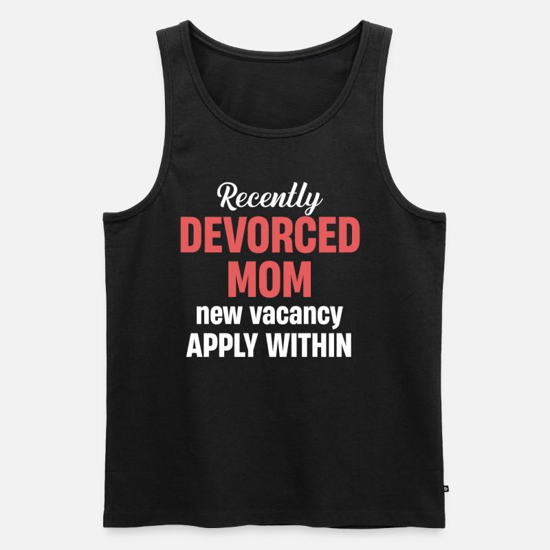 Kürzlich Geschiedene Mutter - Männer Premium Bio Tank Top - Schwarz