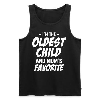 I'm the eldest kid, I make the rules - Men's Premium Organic Tank Top - black - Front - Michal (187cm)