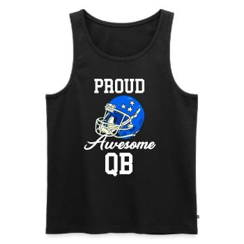 Stolzer Awesome Qb Quarterback Fußball Kickoff - Männer Premium Bio Tank Top - Schwarz - Vorne - Michal (187cm)