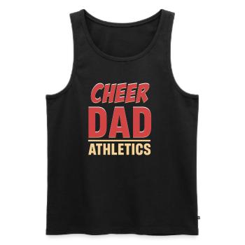 Cheer Dad Track & Field Sports Football Gymnastics - Men's Premium Organic Tank Top - black - Front - Michal (187cm)