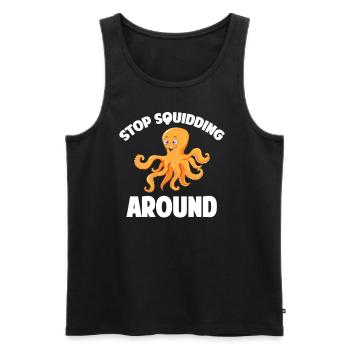 Hören Sie Auf, Um Meerestierpfleger Zu - Männer Premium Bio Tank Top - Schwarz - Vorne - AI Model Male 178 light (178cm)