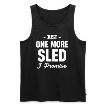 Just one more sleigh, I promise, funnier - Men's Premium Organic Tank Top - black - Front - Michal (187cm)