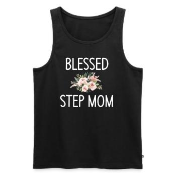 Gesegnete Stiefmutter Lustige Stiefmutter - Männer Premium Bio Tank Top - Schwarz - Vorne - AI Model Male 178 light (178cm)