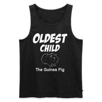 Biggest Eldest Kid The Guinea Pig Funny - Men's Premium Organic Tank Top - black - Front - Michal (187cm)