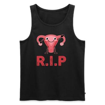 R.i.p. Chirurgie de ctérectomie - Débardeur bio Premium Homme - noir - Devant - Michal (187cm)