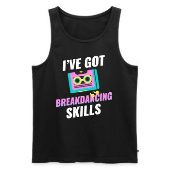 I have breakdancing skills, choreographer, - Men's Premium Organic Tank Top - black - Front - AI Model Male 178 light (178cm)