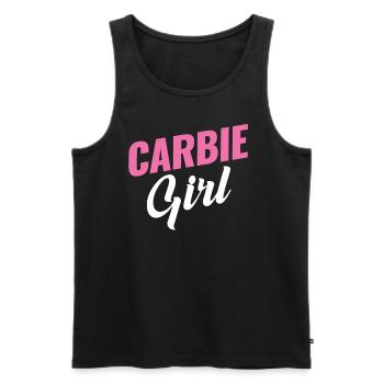 Carbie Girl Carbs Lover Breakfast - Men's Premium Organic Tank Top - black - Front - AI Model Male 178 light (178cm)
