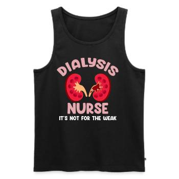 Dialysis nurse it's not for the weak - Men's Premium Organic Tank Top - black - Front - Michal (187cm)