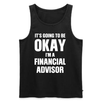 It'll be alright, I'm a - Men's Premium Organic Tank Top - black - Front - Michal (187cm)