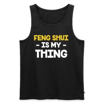 Feng Shui Ist Mein Ding Asiatisch Bagua - Männer Premium Bio Tank Top - Schwarz - Vorne - AI Model Male 178 light (178cm)