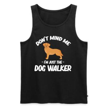 Kümmere Dich Nicht Um Mich, Ich Bin Nur Der - Männer Premium Bio Tank Top - Schwarz - Vorne - AI Model Male 178 light (178cm)