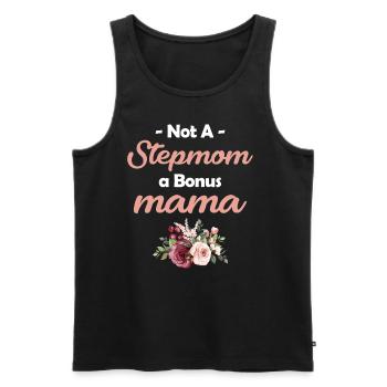 No Stepmom A Bonus Mom Married - Men's Premium Organic Tank Top - black - Front - AI Model Male 178 light (178cm)
