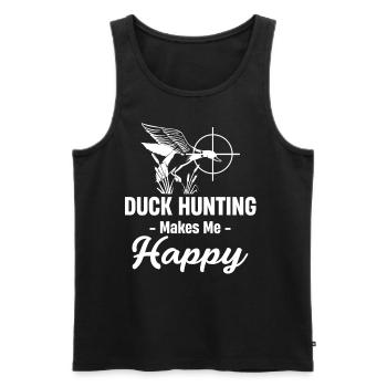 Entenjagd Wasservögel Quacksalber Gänse Zucht - Männer Premium Bio Tank Top - Schwarz - Vorne - AI Model Male 178 light (178cm)
