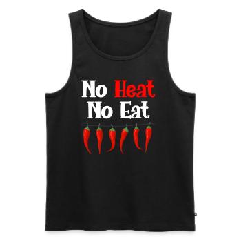Keine Hitze Nein Essen Scharfes Essen Liebhaber - Männer Premium Bio Tank Top - Schwarz - Vorne - AI Model Male 178 light (178cm)