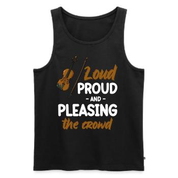 Laut, Stolz Und Erfreulich Die Menge, - Männer Premium Bio Tank Top - Schwarz - Vorne - Michal (187cm)
