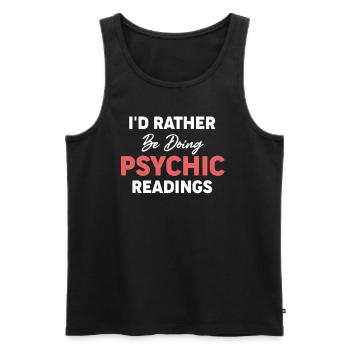 Ich Würde Lieber Übersinnliche Karten-astrologen - Männer Premium Bio Tank Top - Schwarz - Vorne - Michal (187cm)