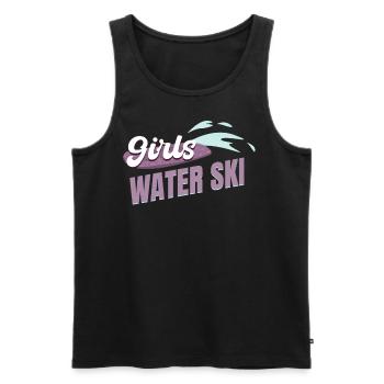 Skis nautiques pour filles Ski nautique Jet Ski pour filles - Débardeur bio Premium Homme - noir - Devant - Michal (187cm)