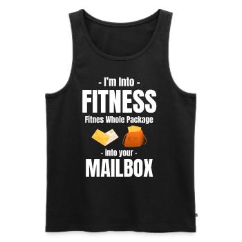 I'm Into Fitness Fitness Total Package In - Men's Premium Organic Tank Top - black - Front - AI Model Male 178 light (178cm)