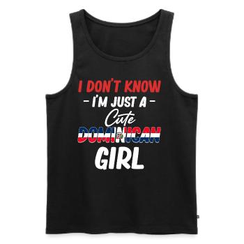 I don't know that I'm just a sweet - Men's Premium Organic Tank Top - black - Front - AI Model Male 178 light (178cm)