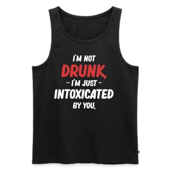 I'm not drunk. I'm just - Men's Premium Organic Tank Top - black - Front - AI Model Male 178 light (178cm)