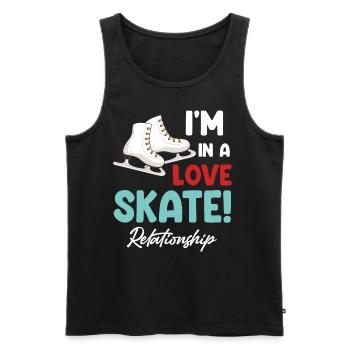 I'm In A Love Relationship - Men's Premium Organic Tank Top - black - Front - AI Model Male 178 light (178cm)