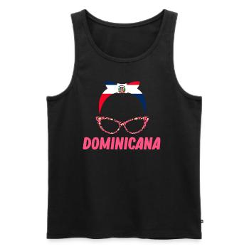 Dominican Dominican girls Platano - Men's Premium Organic Tank Top - black - Front - AI Model Male 178 light (178cm)