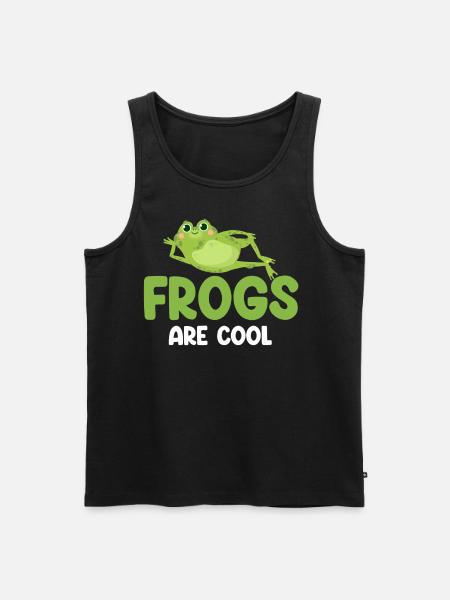 Frogs are cool frog lovers, - Men's Premium Organic Tank Top - black
