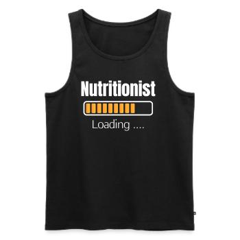 Dietitian Is Invited Future - Men's Premium Organic Tank Top - black - Front - AI Model Male 178 light (178cm)