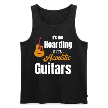 It's not hoarding when it's a concert - Men's Premium Organic Tank Top - black - Front - AI Model Male 178 light (178cm)