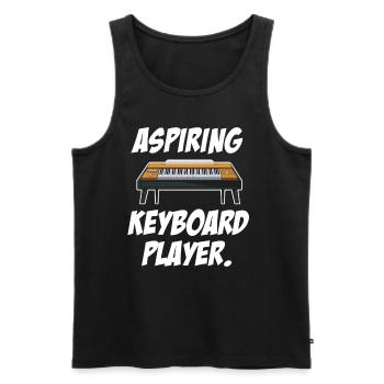 Angehender Keyboarder Walzer Keyboarder - Männer Premium Bio Tank Top - Schwarz - Vorne - Michal (187cm)