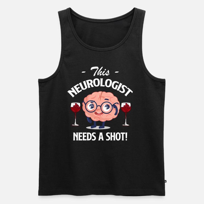 Dieser Neurologe Braucht Eine Spritze! Doktor - Männer Premium Bio Tank Top - Schwarz