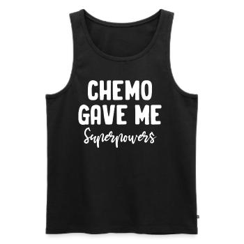 Chemo Hat Mir Superkräfte Gegeben Strahlung - Männer Premium Bio Tank Top - Schwarz - Vorne - AI Model Male 178 light (178cm)