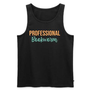 Abibliophobie professionnelle des rats de bibliothèque - Débardeur bio Premium Homme - noir - Devant - Michal (187cm)