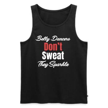 Bauchtänzerinnen Schwitzen Nicht, Sie Funkeln - Männer Premium Bio Tank Top - Schwarz - Vorne - AI Model Male 178 light (178cm)