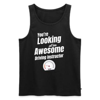 Du Suchst Nach Einem Tollen Fahrlehrer-mechaniker - Männer Premium Bio Tank Top - Schwarz - Vorne - AI Model Male 178 light (178cm)