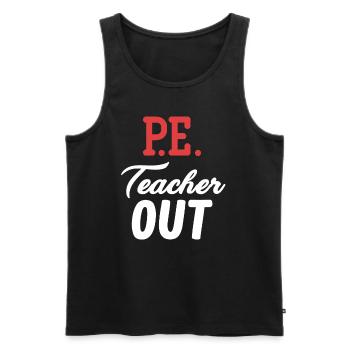 Sportlehrer Out Pensionierter Fitnesspädagoge - Männer Premium Bio Tank Top - Schwarz - Vorne - Michal (187cm)