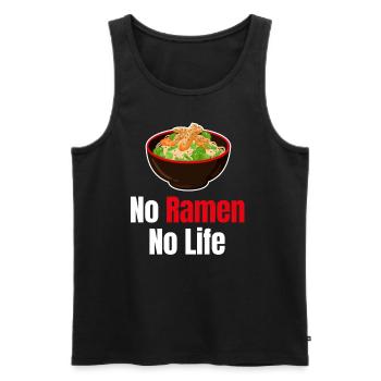 No Ramen No Life Hot Bowl Asiatique Japonais - Débardeur bio Premium Homme - noir - Devant - AI Model Male 178 light (178cm)