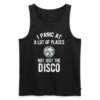 This Is My Disco Costume Groovy Vintage Jukebox - Men's Premium Organic Tank Top - black - Front - Michal (187cm)