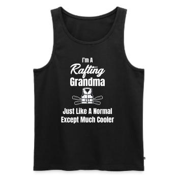 I raft granny like normal granny canoe - Men's Premium Organic Tank Top - black - Front - Michal (187cm)