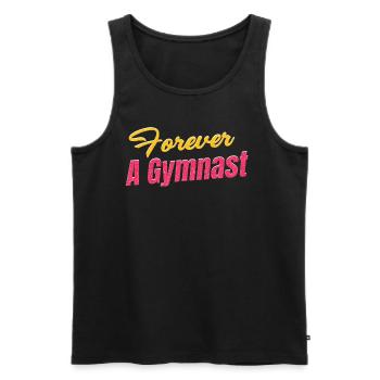 Für Immer Ein Turner Lustiger - Männer Premium Bio Tank Top - Schwarz - Vorne - AI Model Male 178 light (178cm)