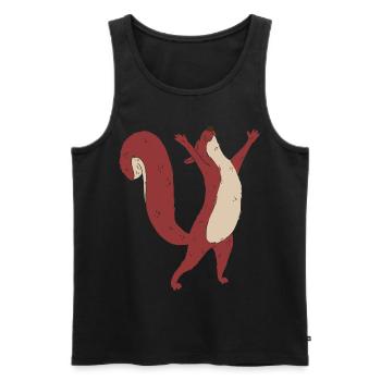 Eichhörnchen Kind Waldtiere - Männer Premium Bio Tank Top - Schwarz - Vorne - AI Model Male 178 light (178cm)