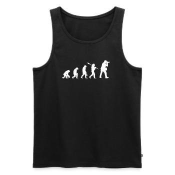 Hobby Evolution Photographer Photo Camera Photography - Men's Premium Organic Tank Top - black - Front - AI Model Male 178 light (178cm)