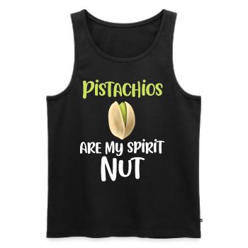 Pistazien Sind Meine - Männer Premium Bio Tank Top - Schwarz - Vorne - AI Model Male 178 light (178cm)