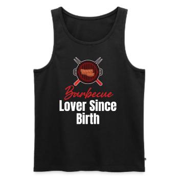 Grill lover since birth Pitmaster Beef Brisket - Men's Premium Organic Tank Top - black - Front - AI Model Male 178 light (178cm)