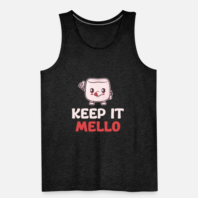Keep It Mello Marshmallow Puns Cocoa Rv Mountain Männer Premium Bio Tank Top