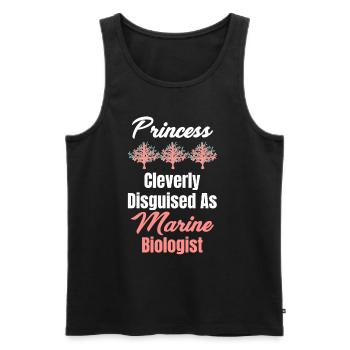 Princess skilled as a marine biologist - Men's Premium Organic Tank Top - black - Front - Michal (187cm)