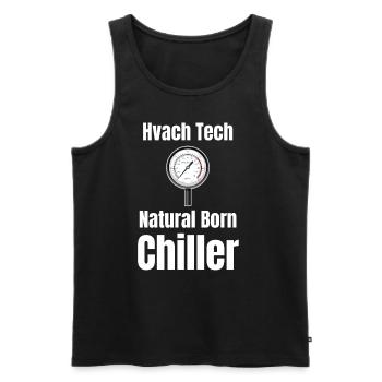 Hvac Tech Technician - Men's Premium Organic Tank Top - black - Front - AI Model Male 178 light (178cm)