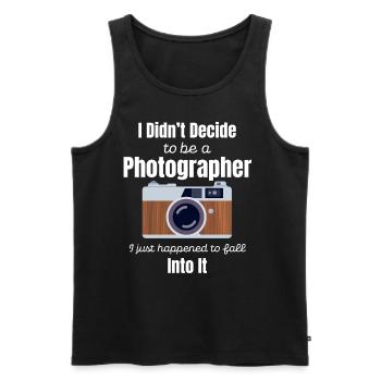 I didn't choose to - Men's Premium Organic Tank Top - black - Front - Michal (187cm)